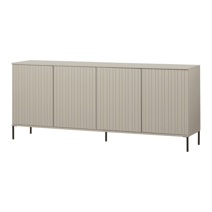 WOOOD Dressoir New Gravure Grenenhout, 200cm - Dust - Exclusive