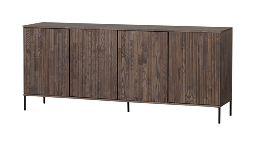 WOOOD Exclusive Dressoir New Gravure Essenhout, 200cm - Espresso - Japandi