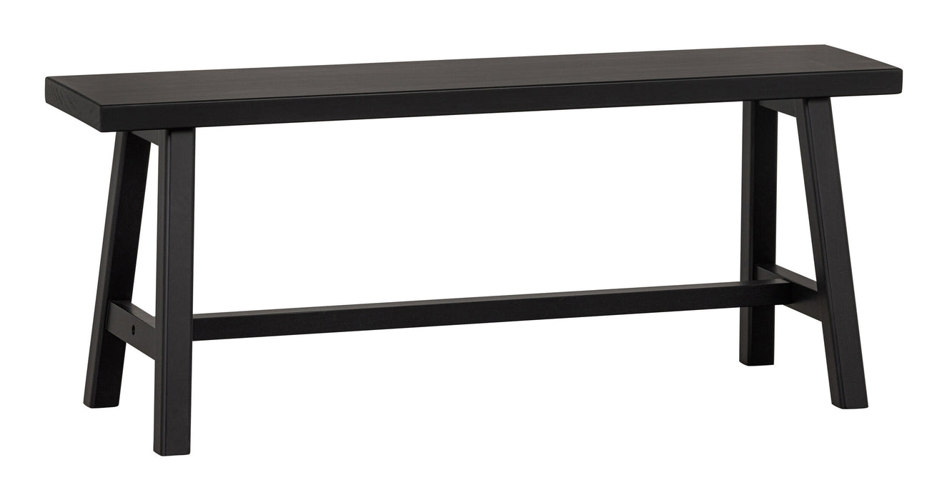 WOOOD Eetkamerbank Imme Grenenhout 110cm - Zwart - Exclusive