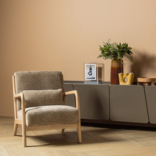 WOOOD Fauteuil Mark Chenille - Zand - ThatLyfeStyle