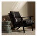 BePureHome Fauteuil Houston Acaciahout - Zwart