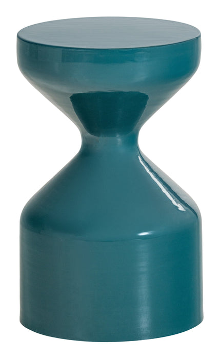 WOOOD Ronde Bijzettafel Floyd Ø30cm - Petrolblauw