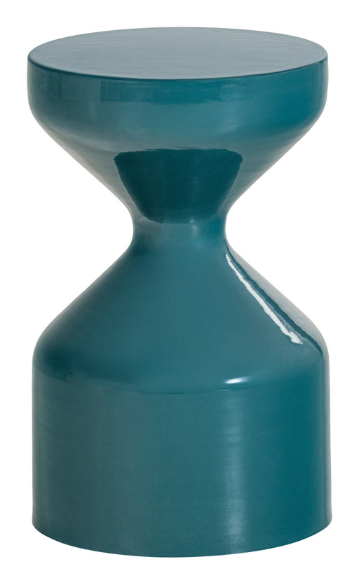 WOOOD Ronde Bijzettafel Floyd Ø30cm - Petrolblauw