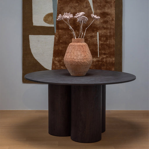 WOOOD Exclusive Ronde Eettafel Oona MDF, 140cm - Donkerbruin