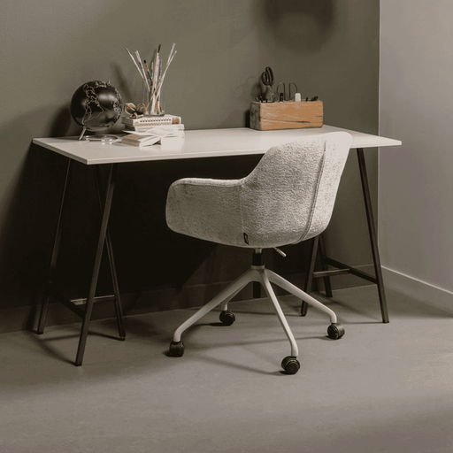 WOOOD Bureaustoel Morros Chenille - Taupe