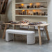 WOOOD Deens Ovale Eettafel Tablo Eikenhout, 220 x 100cm - Transparant - Ovaal