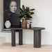 WOOOD Organisch Bureau / Sidetable Maan MDF 150cm - donkerbruin - ThatLyfeStyle