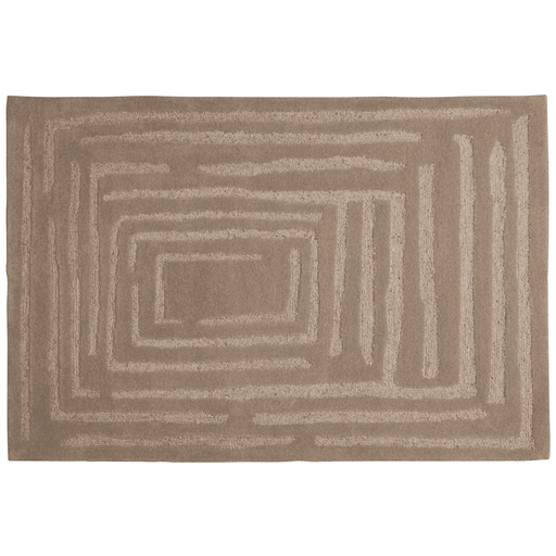 WOOOD Exclusive Vloerkleed Alicia Wol, 170 x 240cm - Zand