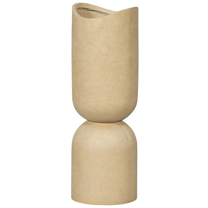 WOOOD Vaas Mosi Fiber Clay, 75cm - Beige - Exclusive