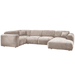 WOOOD Hoekbank Cloud Chenille - Naturel
