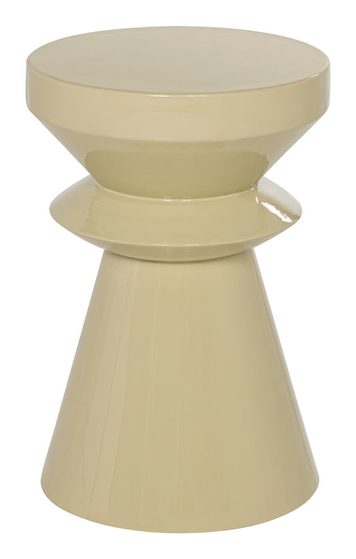 WOOOD Ronde Bijzettafel Fedde 30cm - Lichtgeel