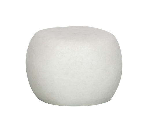 vtwonen Bijzettafel Pebble Betonlook, 50cm - Wit - Rond - ThatLyfeStyle