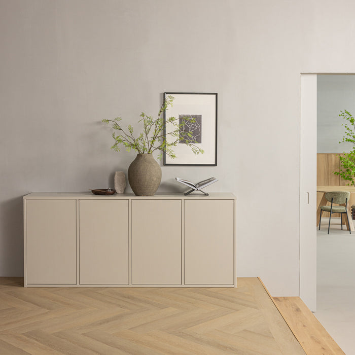 WOOOD Dressoir Merel Grenenhout, 200cm - Dust