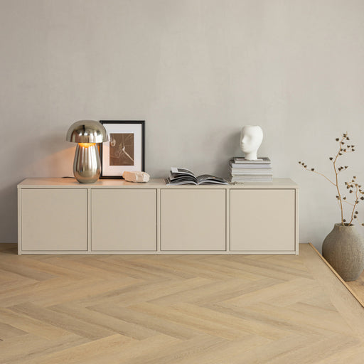 WOOOD TV-meubel Merel Grenenhout, 198cm - Dust - ThatLyfeStyle