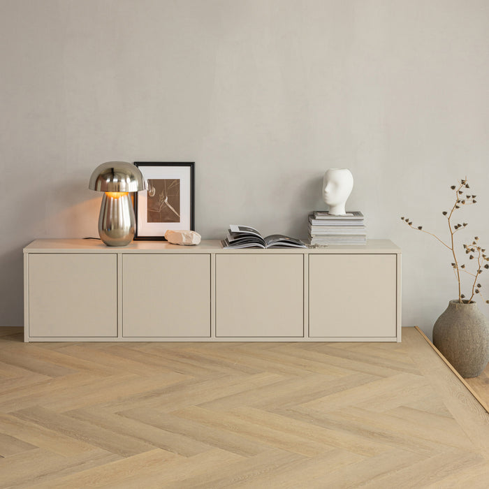 WOOOD TV-meubel Merel Grenenhout, 198cm - Dust