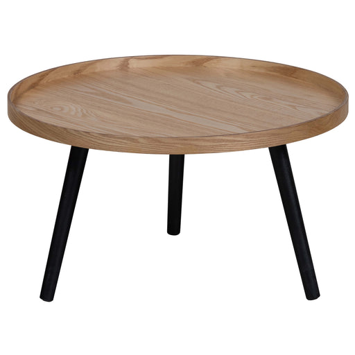 WOOOD Ronde Bijzettafel Mesa 60cm - Naturel - ThatLyfeStyle