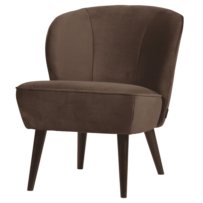 WOOOD Fauteuil Sara - Donkerbruin