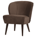 WOOOD Fauteuil Sara - Donkerbruin