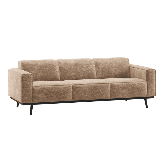WOOOD 3-zits Bank Statement Velvet Chenille - Taupe