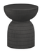 WOOOD Bijzettafel Samson Fiberclay - Bruin - Rond