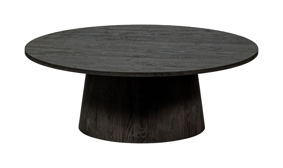 WOOOD Salontafel Maan 100cm - Donkerbruin - Rond - Exclusive