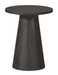 WOOOD Exclusive Bijzettafel Maan 40cm - Donkerbruin - Rond