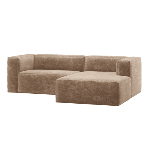 WOOOD Loungebank Bean Rechts, Chenille - Taupe