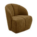 WOOOD Draaifauteuil Mojo Geweven Rib - Honing Geel