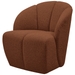 WOOOD Draaifauteuil Mojo Bouclé - Roestbruin Melange
