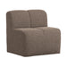 WOOOD Eetkamerbank Mojo Bouclé, 84cm - Bruin Melange