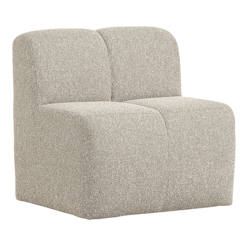 WOOOD Eetkamerbank Mojo Bouclé, 84cm - Beige Melange - ThatLyfeStyle