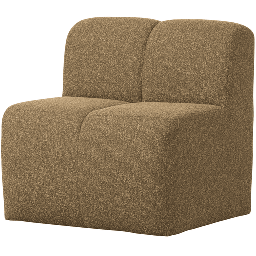 WOOOD Bank Mojo Bouclé, 84cm - Geel/Bruin Melange - ThatLyfeStyle