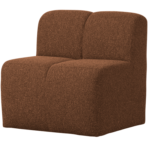 WOOOD Bank Mojo Bouclé, 84cm - Roestbruin Melange