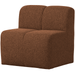 WOOOD Bank Mojo Bouclé, 84cm - Roestbruin Melange