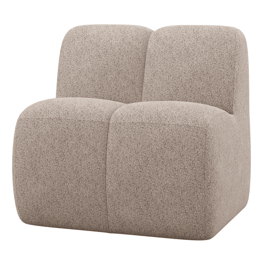 WOOOD Bank Mojo Wollig, 84cm - Donkerzand - ThatLyfeStyle