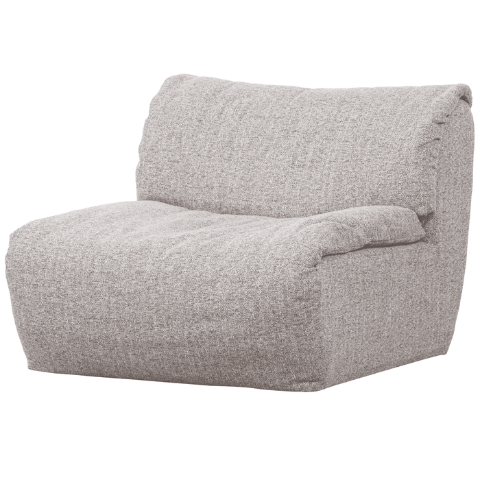 WOOOD Bank Baggy 1-zits, 91cm - Naturel Melange