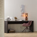 WOOOD Sidetable/Bureau Maan MDF, 200cm - Donkerbruin