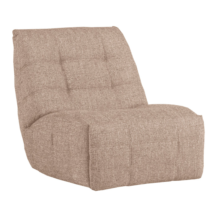 WOOOD Relaxfauteuil Hein Melange stof - Naturel
