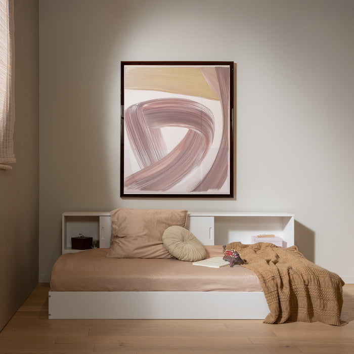 WOOOD Eenpersoonsbed Carter Grenenhout, 90 x 200cm - Wit