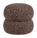WOOOD Poef Anic 43cm - Donkerbruin melange