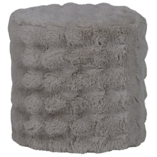 WOOOD Poef Olven Fluffy stof - Naturel
