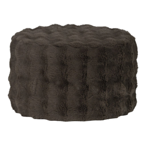 WOOOD Poef Olven Fluffy stof - Bruin