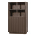 WOOOD Vitrinekast Nova Grenenhout, 172 x 102cm - Truffel Bruin