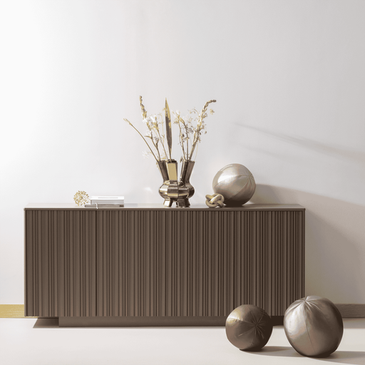 WOOOD Dressoir Nova Grenenhout, 200cm - Truffel Bruin