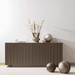 WOOOD Dressoir Nova Grenenhout, 200cm - Truffel Bruin