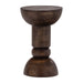 WOOOD Ronde Bijzettafel Emel Mangohout, 40cm - Donkerbruin - ThatLyfeStyle