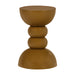 WOOOD Ronde Bijzettafel Miel Mangohout, 35cm - Honinggeel - ThatLyfeStyle