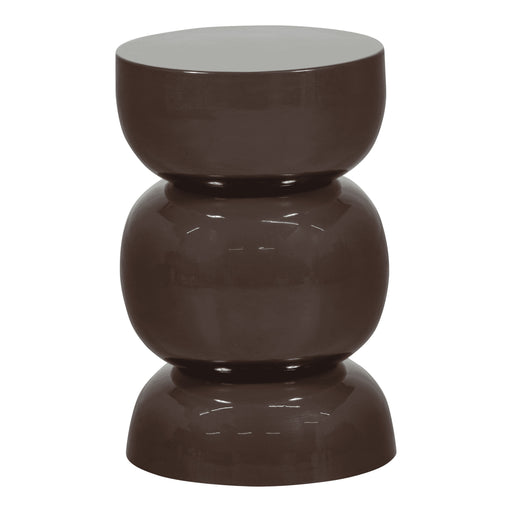 WOOOD Ronde Bijzettafel Breno 30cm - Donkerbruin - ThatLyfeStyle
