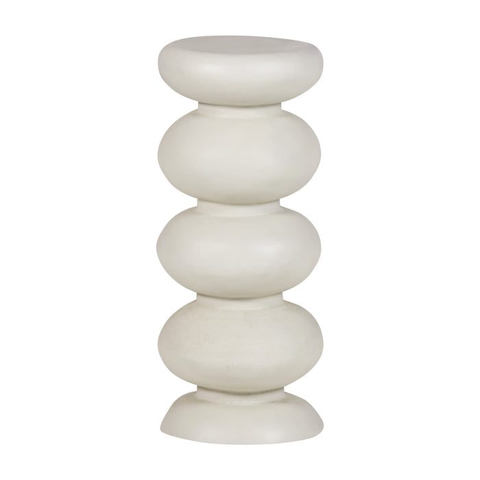 WOOOD Ronde Bijzettafel Brilo 29cm - Crème - ThatLyfeStyle