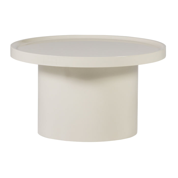 WOOOD Ronde Salontafel Veluna 70cm - Zand - ThatLyfeStyle